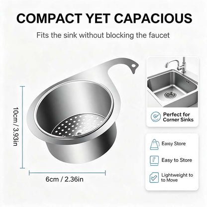 🦢💧Stainless Steel Swan Sink Strainer Basket.