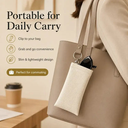 👓Elastic Opening PU Leather Sunglasses Pouch