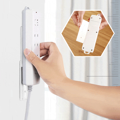 🔌 Adhesive Punch-free Socket Holder