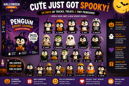  24 Days of Penguin Surprises Advent Calendar – 24 Unique Penguins, 3 Fun Editions