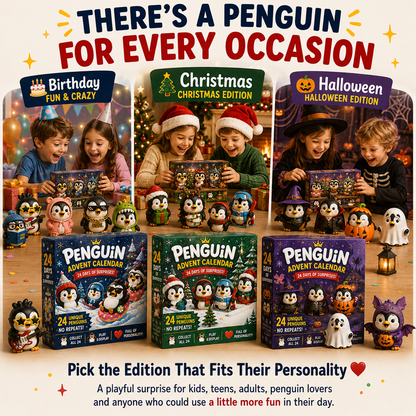  24 Days of Penguin Surprises Advent Calendar – 24 Unique Penguins, 3 Fun Editions