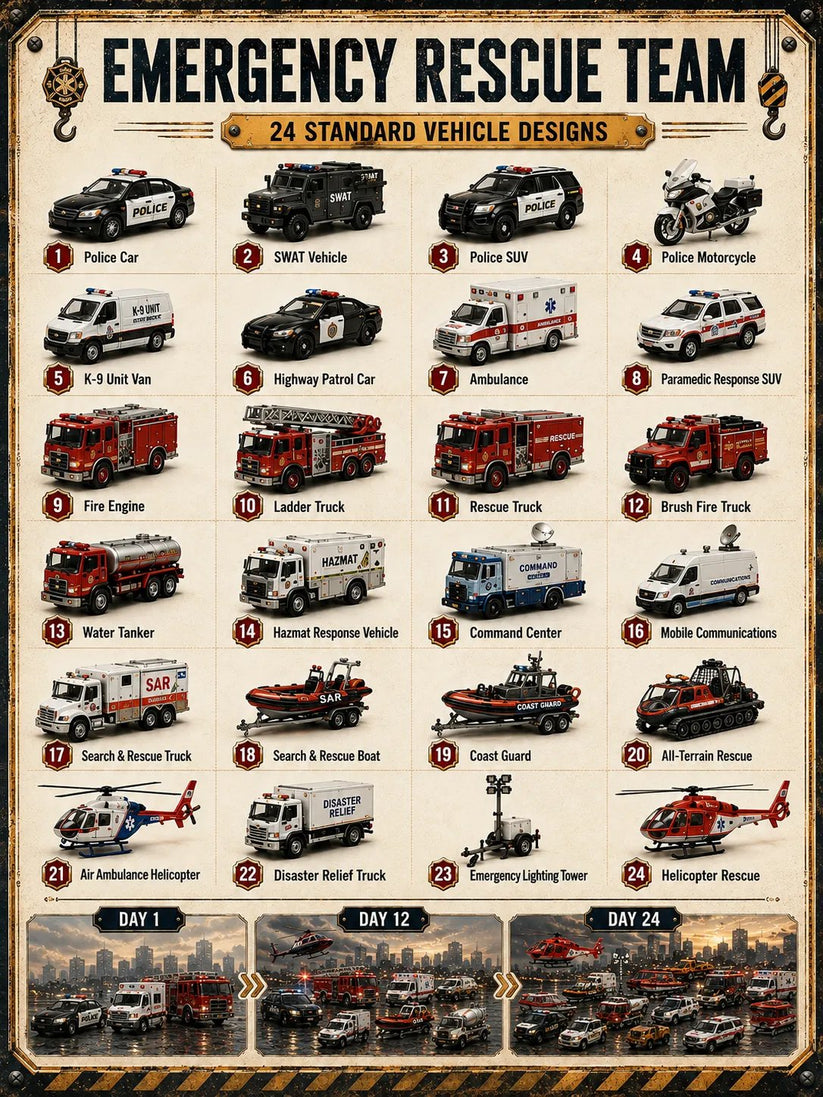 Build the Fleet Collection 24-Day Vehicle Advent Calendar Series