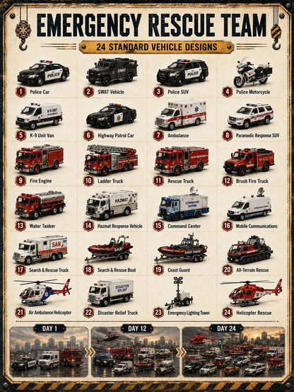 Build the Fleet Collection 24-Day Vehicle Advent Calendar Series