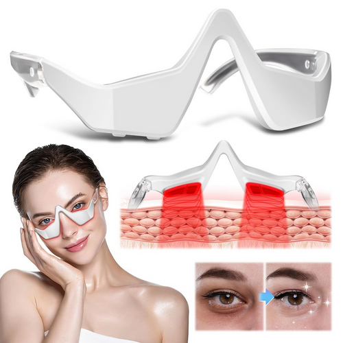 Eye Massager With Red Light For Under Eye Swelling And Fine Lines