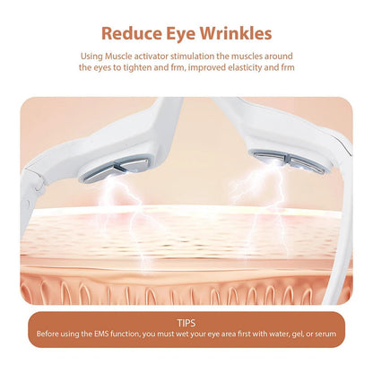 Eye Massager With Red Light For Under Eye Swelling And Fine Lines