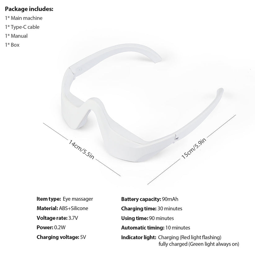 Eye Massager With Red Light For Under Eye Swelling And Fine Lines