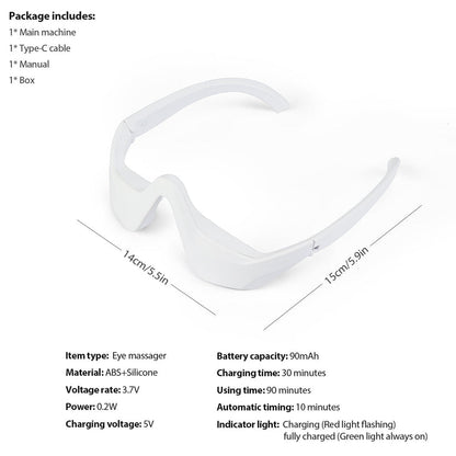 Eye Massager With Red Light For Under Eye Swelling And Fine Lines