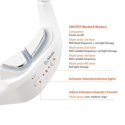 Eye Massager With Red Light For Under Eye Swelling And Fine Lines