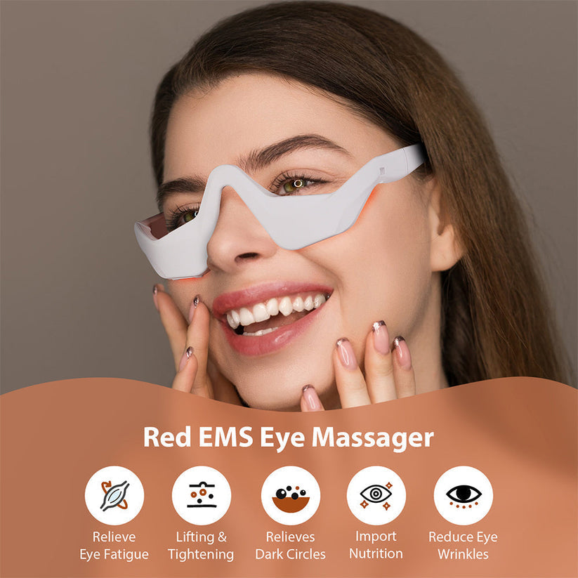 Eye Massager With Red Light For Under Eye Swelling And Fine Lines