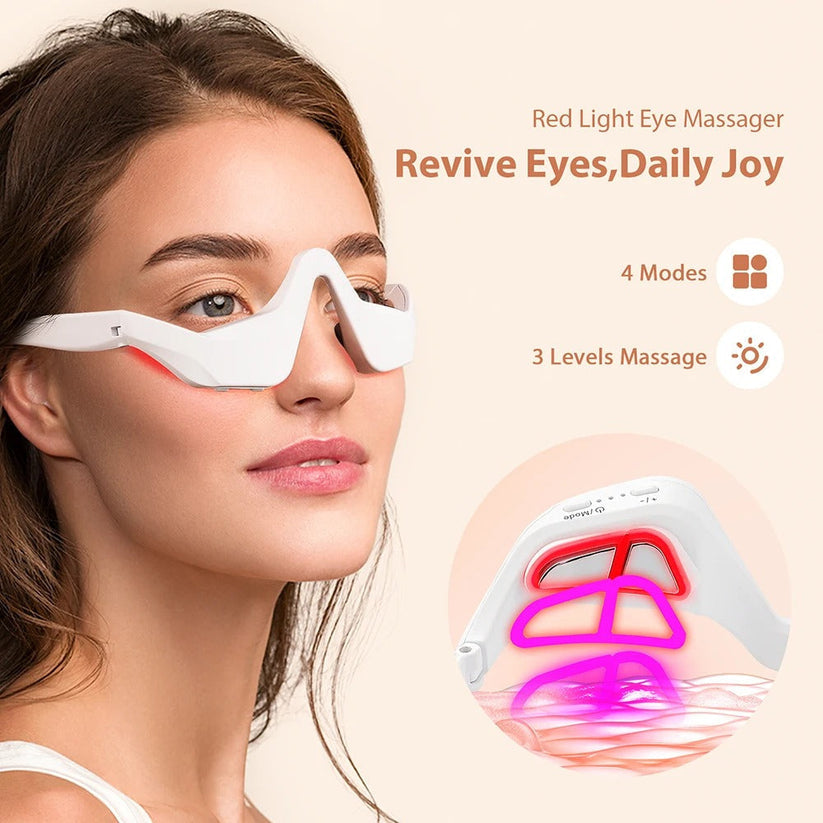 Eye Massager With Red Light For Under Eye Swelling And Fine Lines