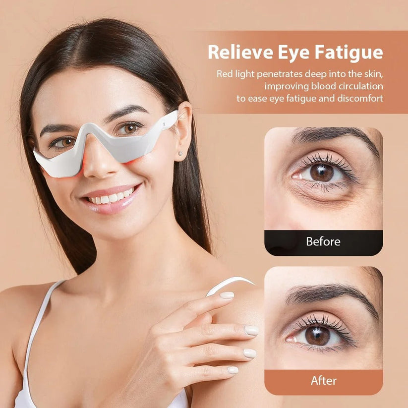 Eye Massager With Red Light For Under Eye Swelling And Fine Lines