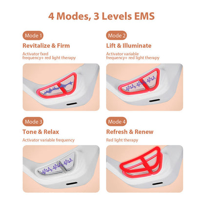 Eye Massager With Red Light For Under Eye Swelling And Fine Lines