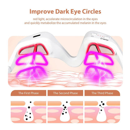 Eye Massager With Red Light For Under Eye Swelling And Fine Lines
