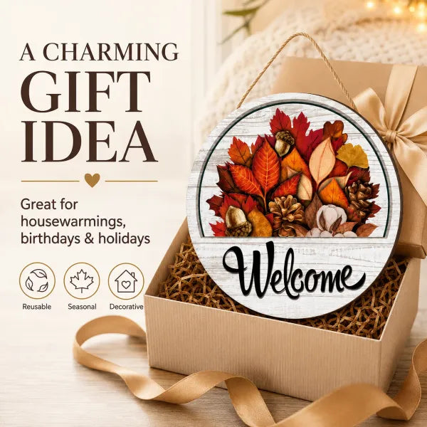 12 Pcs&16 Pcs Interchangeable Welcome Sign for Front Door