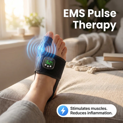 EMS Bunion Corrector, Electric Foot Massager for Hallux Valgus Relief