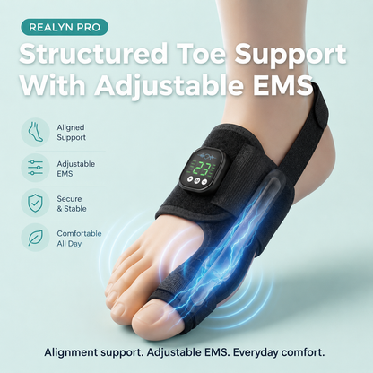 EMS Bunion Corrector, Electric Foot Massager for Hallux Valgus Relief