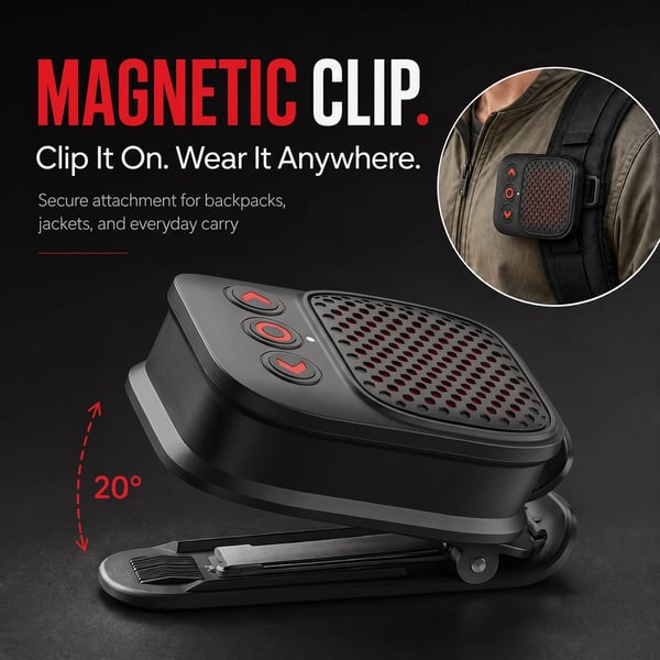 2026 New Magnetic Clip-On Bluetooth Speaker