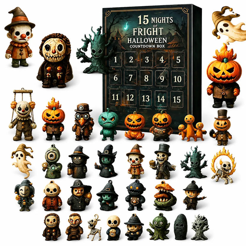 2026 Halloween Countdown Advent Calendar, 15-Day or 31-Day “Nights of Fright”