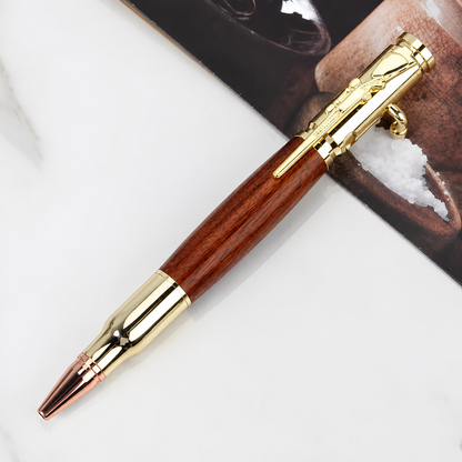 🖊Handcrafted by Jake Wilson🖊 Bolt Action Wooden Bullet PenTM | Crafted From Real Wood & Bullet Casing 15 reviews