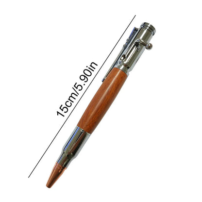 🖊Handcrafted by Jake Wilson🖊 Bolt Action Wooden Bullet PenTM | Crafted From Real Wood & Bullet Casing 15 reviews