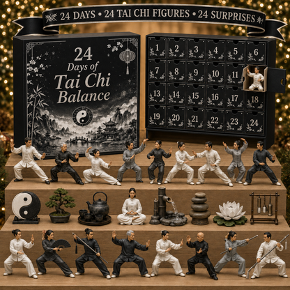 2026 Days of Tai Chi Balance Blind Box - 24-Day Festive Countdown, Tai Chi Collectible Figures Blind Box