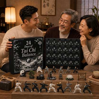2026 Days of Tai Chi Balance Blind Box - 24-Day Festive Countdown, Tai Chi Collectible Figures Blind Box