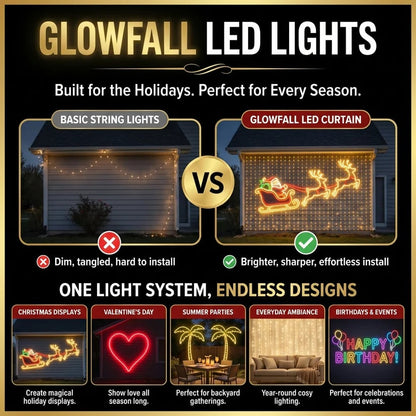 🎄Christmas LED House Net & Smart Outdoor Wall Curtain Light