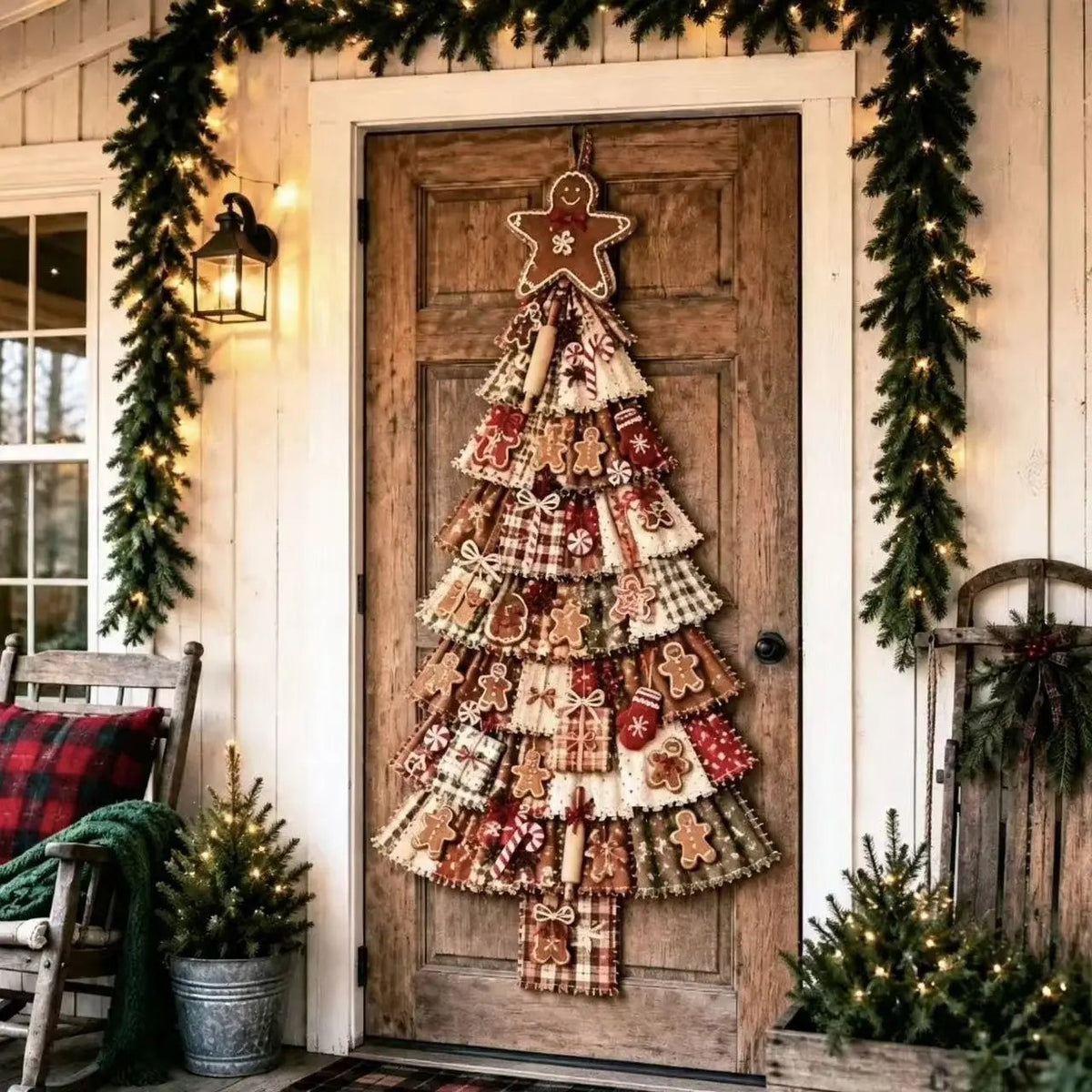 🎄 CHRISTMAS DOOR FAVORITE| DIY Christmas Tree Door Hanging Kit