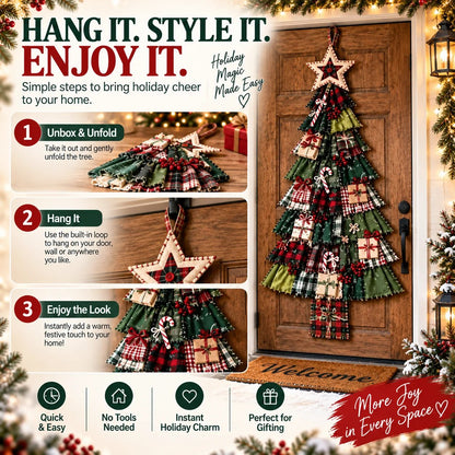 🎄 CHRISTMAS DOOR FAVORITE| DIY Christmas Tree Door Hanging Kit