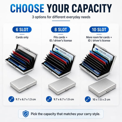 🛡️💳 RFID Blocking Metal Card Holder