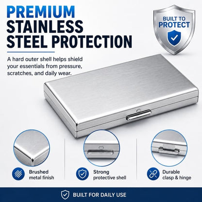 🛡️💳 RFID Blocking Metal Card Holder