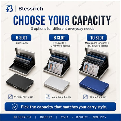 🛡️💳 RFID Blocking Metal Card Holder