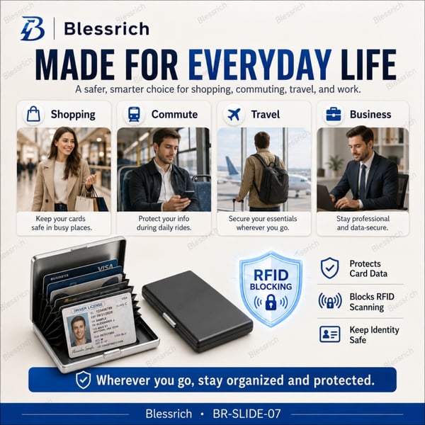 🛡️💳 RFID Blocking Metal Card Holder