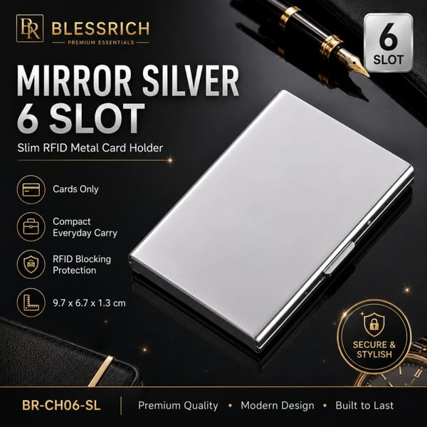 🛡️💳 RFID Blocking Metal Card Holder
