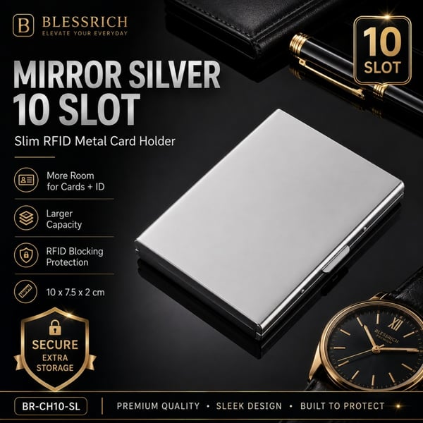 🛡️💳 RFID Blocking Metal Card Holder