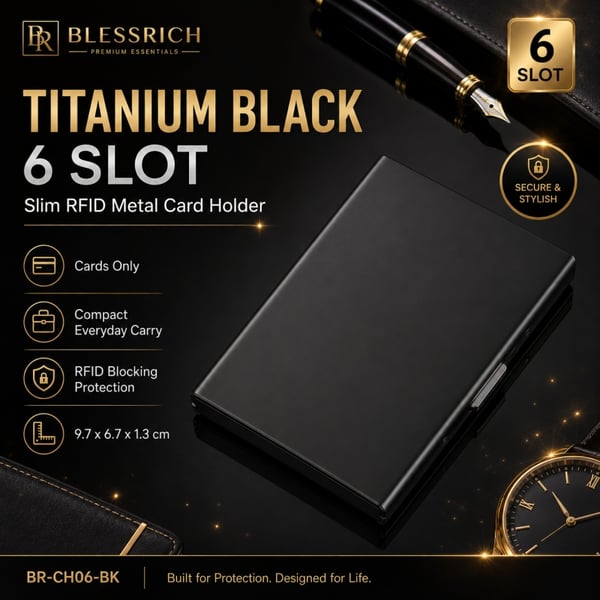 🛡️💳 RFID Blocking Metal Card Holder