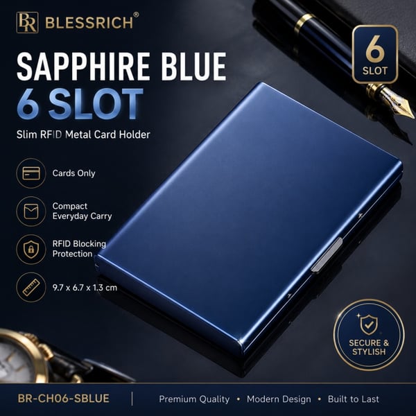 🛡️💳 RFID Blocking Metal Card Holder