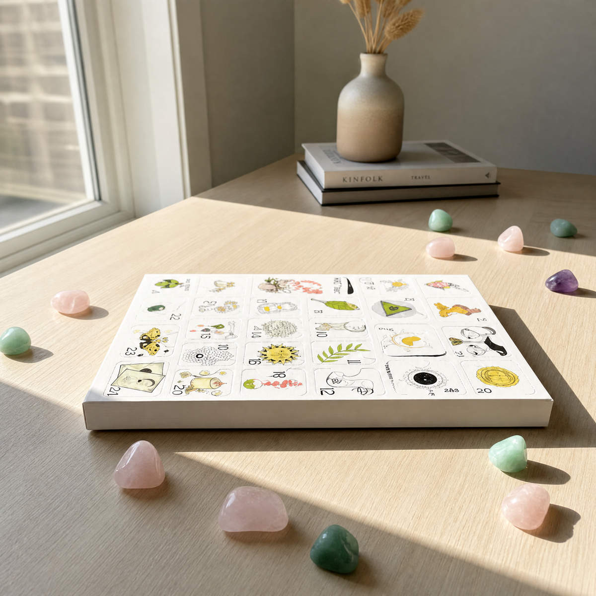 100% Hand-carved -💎Crystals Advent Calendar 2026-24 Days Chakra Crystals&Healing Stones🔮