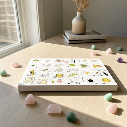 100% Hand-carved -💎Crystals Advent Calendar 2026-24 Days Chakra Crystals&Healing Stones🔮