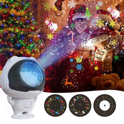 🎄👩‍🚀Astronaut-themed Christmas Projector Lights Indoor/Outdoor