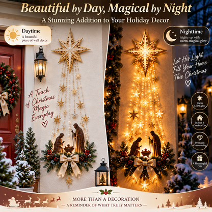 Bethlehem Star of Faith™ – Lighted Nativity Wall Decor