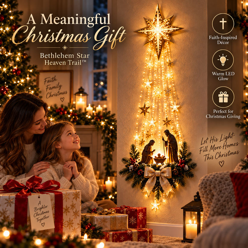 Bethlehem Star of Faith™ – Lighted Nativity Wall Decor