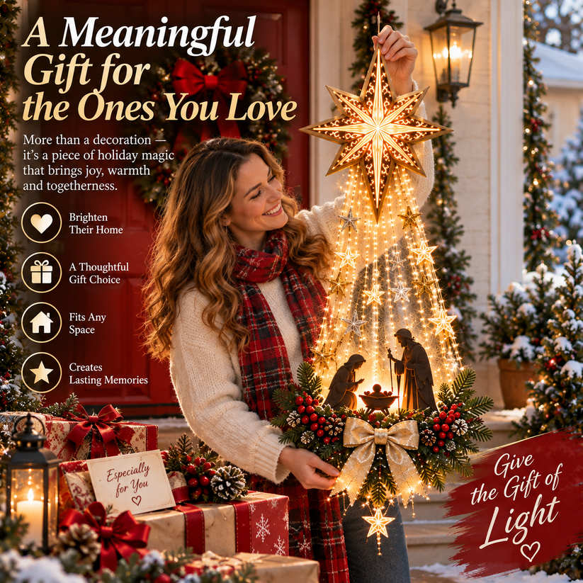 Bethlehem Star of Faith™ – Lighted Nativity Wall Decor