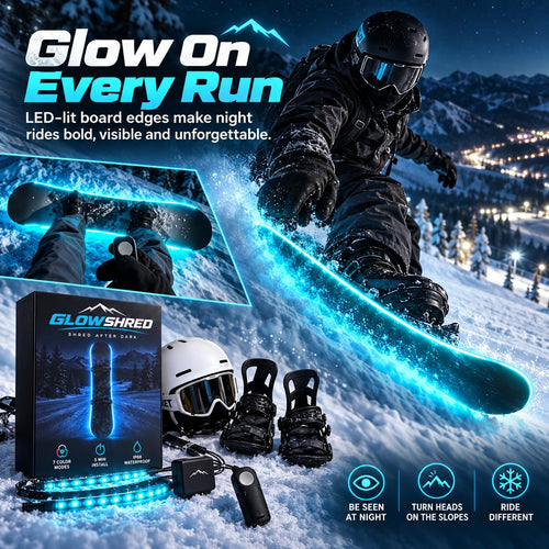 🏂 LED Snowboard Edge Light Kit – 7-Color Night Riding System