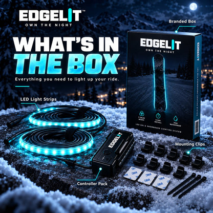 🏂 LED Snowboard Edge Light Kit – 7-Color Night Riding System