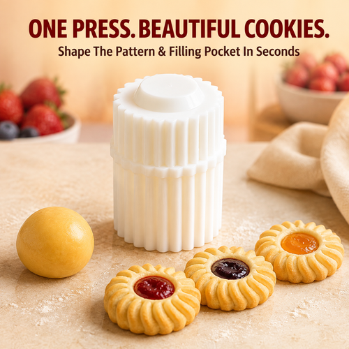 dht™⭐ Spiral Jam Cookie Press Mold – Beautiful Bakery-Style Cookies Made Easy