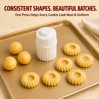 dht™⭐ Spiral Jam Cookie Press Mold – Beautiful Bakery-Style Cookies Made Easy