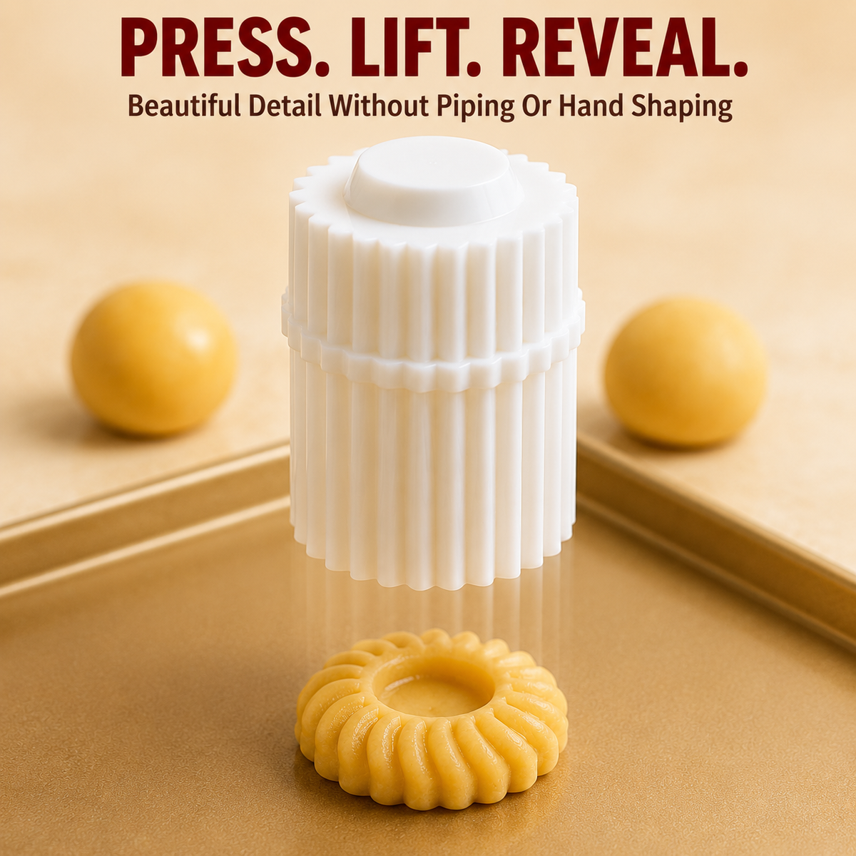 dht™⭐ Spiral Jam Cookie Press Mold – Beautiful Bakery-Style Cookies Made Easy