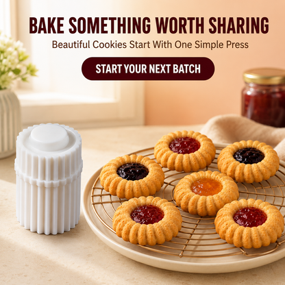 dht™⭐ Spiral Jam Cookie Press Mold – Beautiful Bakery-Style Cookies Made Easy