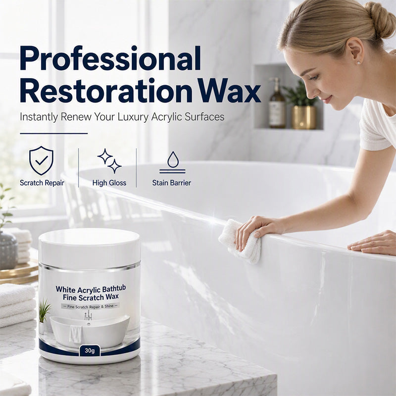dht™⭐ Bathtub Scratch Repair Wax – White Acrylic Surface Touch-Up Kit